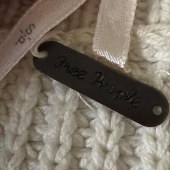 Free People Cream Knit Cropped Sweater - Picture 2 of 7